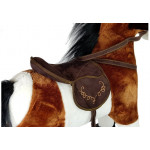 Hojdací koník Pony 74 cm - tmavo-hnedý